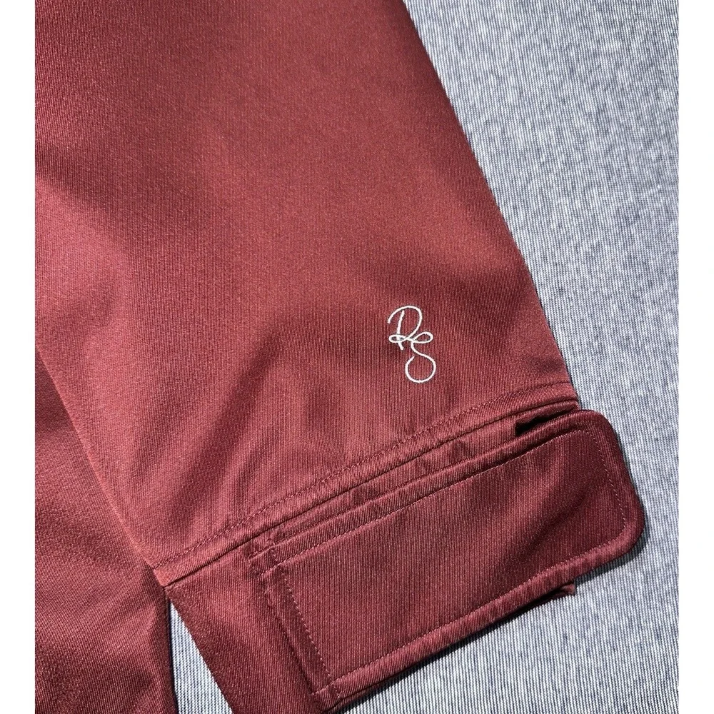 Roamers Seekers Full Zip Rain Jacket Wanderlust Men's XL Maroon EUC Lined Hooded